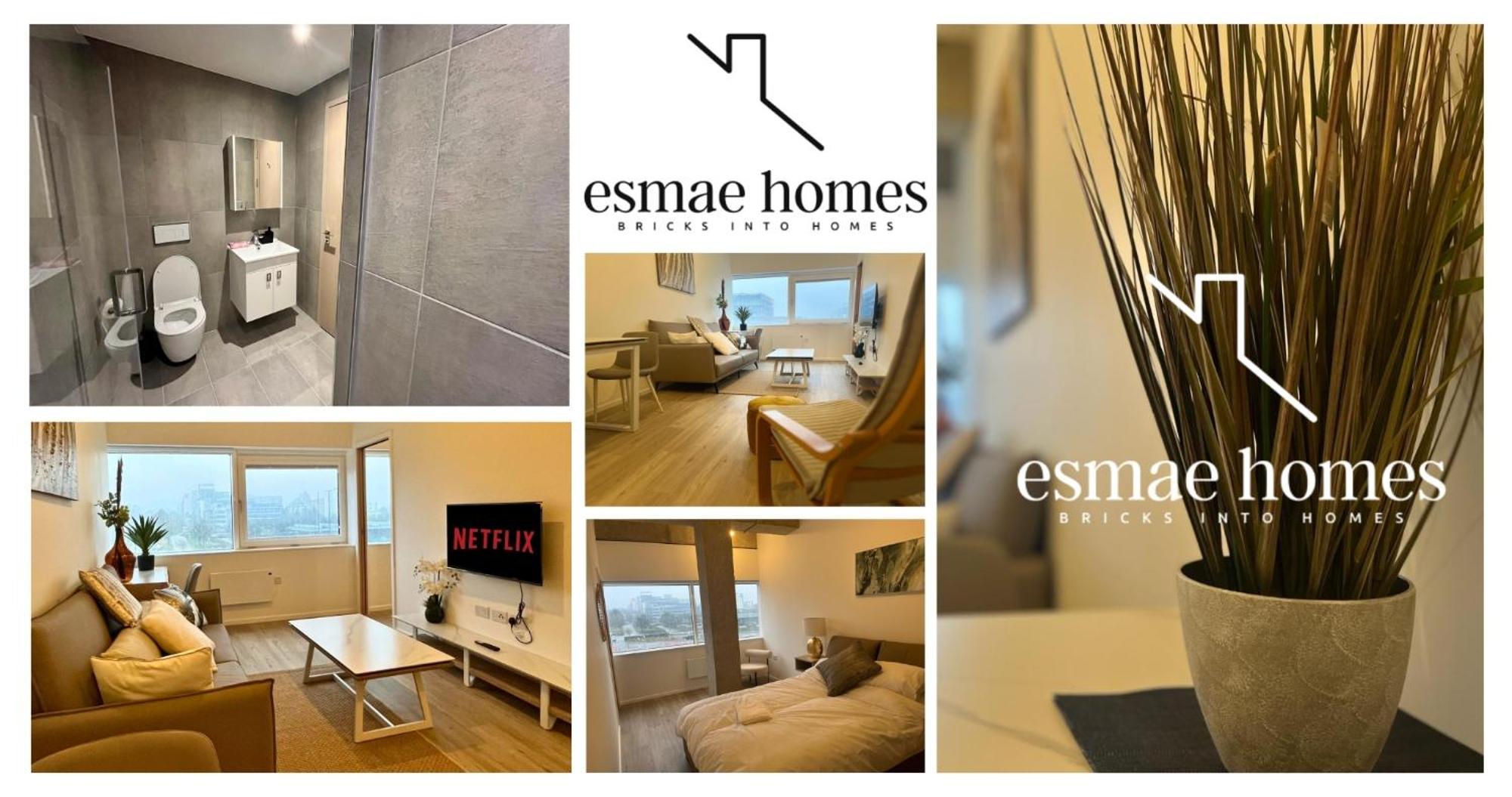 1Br Luxury Flat At Train Station - Long Stays Welcome - Just Ask Milton Keynes Dış mekan fotoğraf